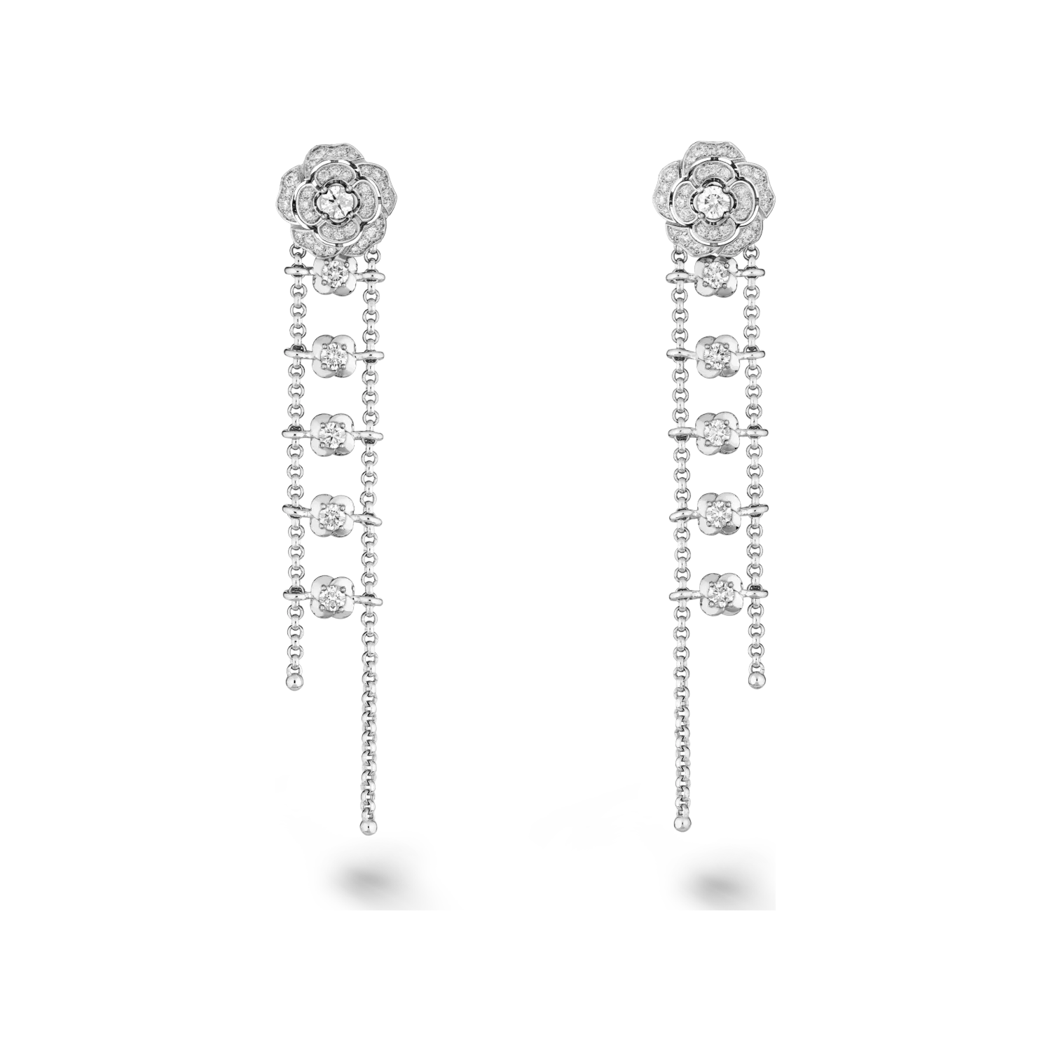 Bouton de Camélia Transformable Earrings
