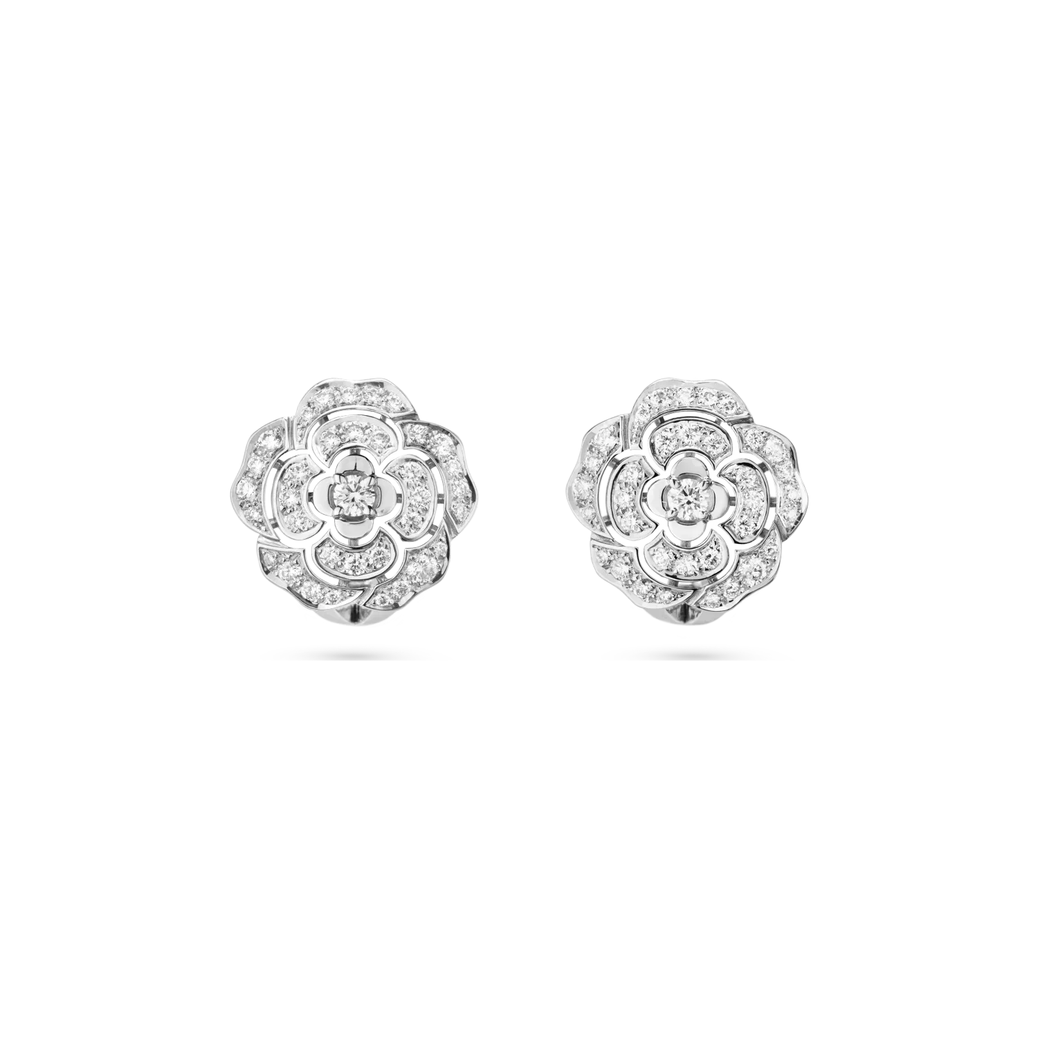 Bouton de Camélia Earrings