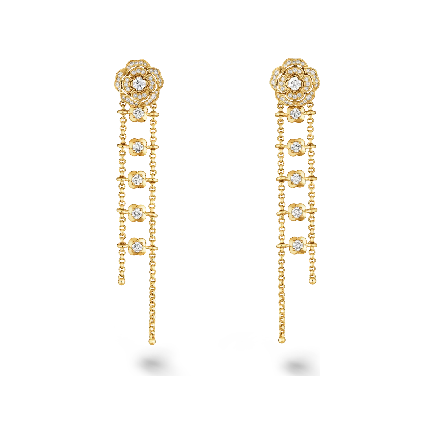 Bouton de Camélia Transformable Earrings