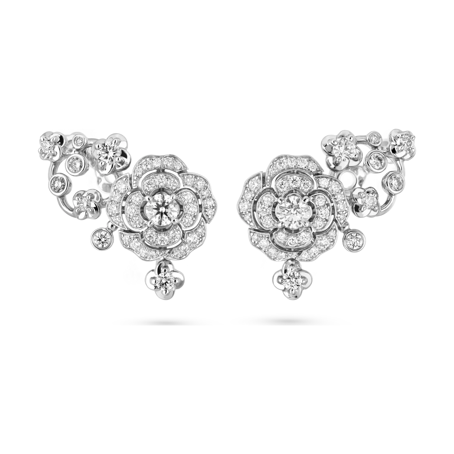 Bouton de Camélia Earrings