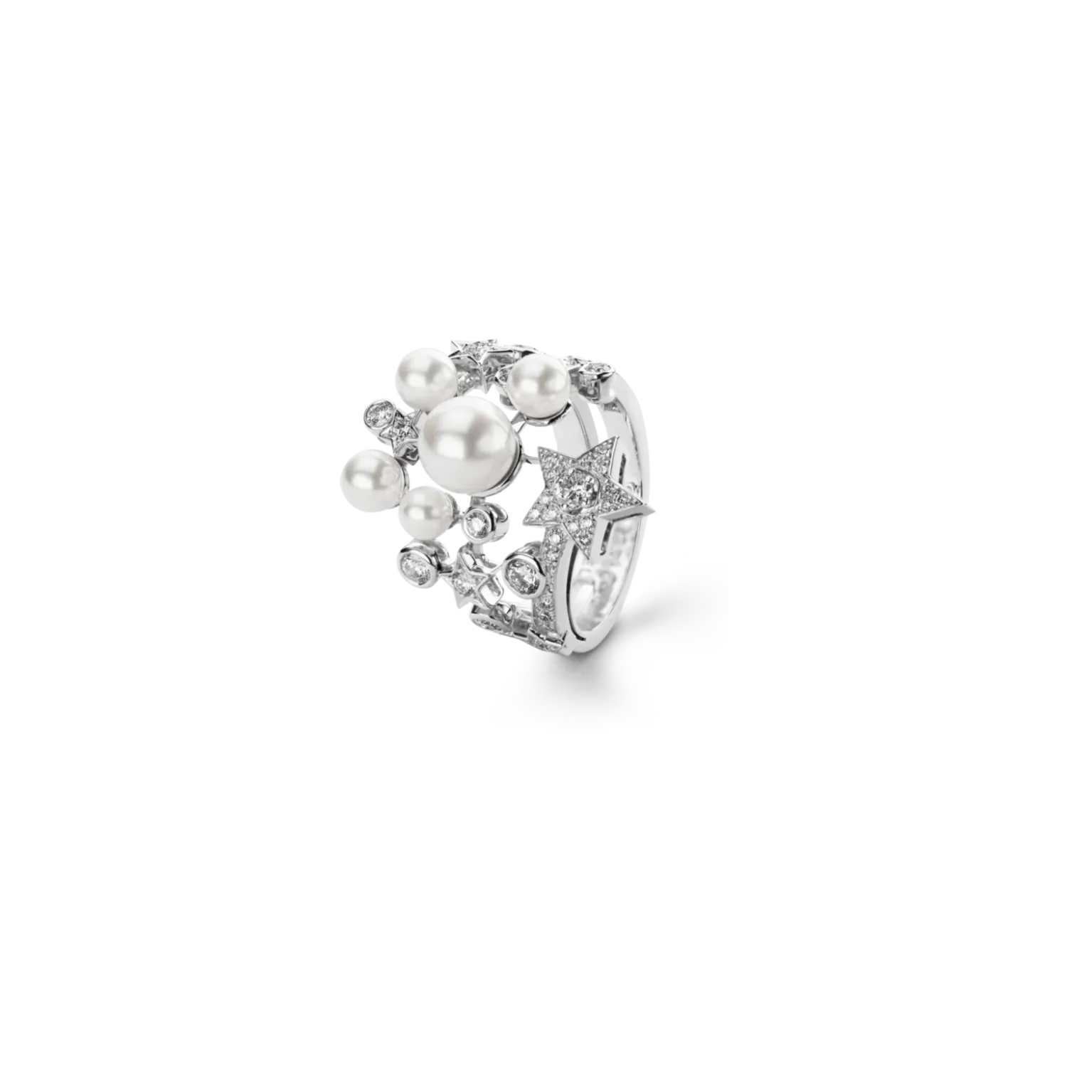 Comète Perlée Ring