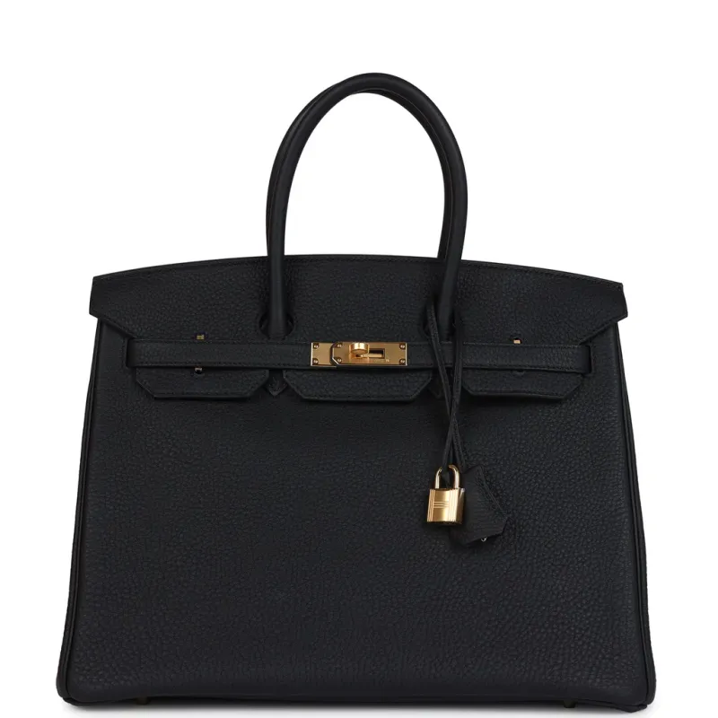 Hermès Birkin 35 Black Togo Gold Hardware