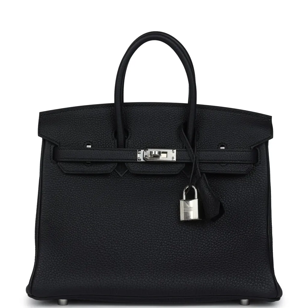 Hermès Birkin 25 Black Togo Palladium Hardware