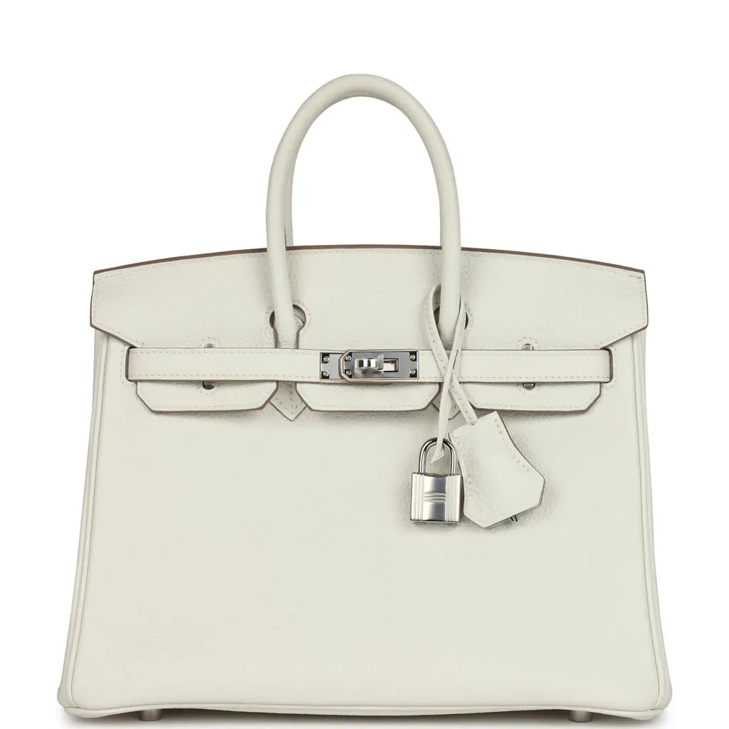 Hermès Birkin 25 Mushroom Togo Palladium Hardware