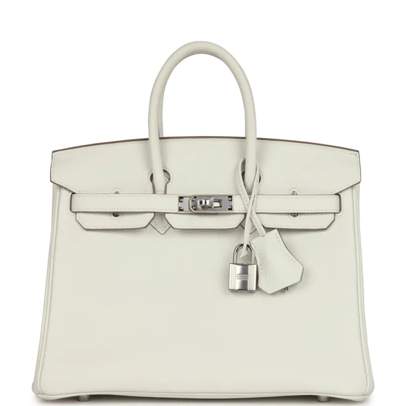 Hermès Birkin 25 Mushroom Togo Palladium Hardware