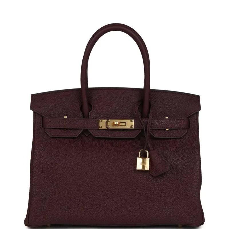 Hermès Birkin 30 Bordeaux Togo Gold Hardware