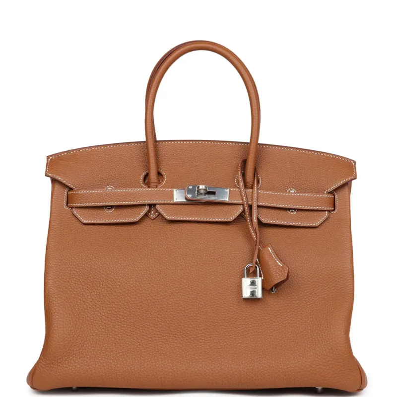 Hermès Birkin 35 Gold Togo Palladium Hardware