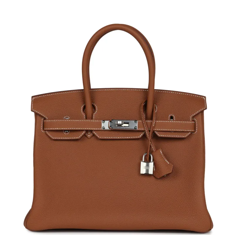Hermès Birkin 30 Gold Togo Palladium Hardware