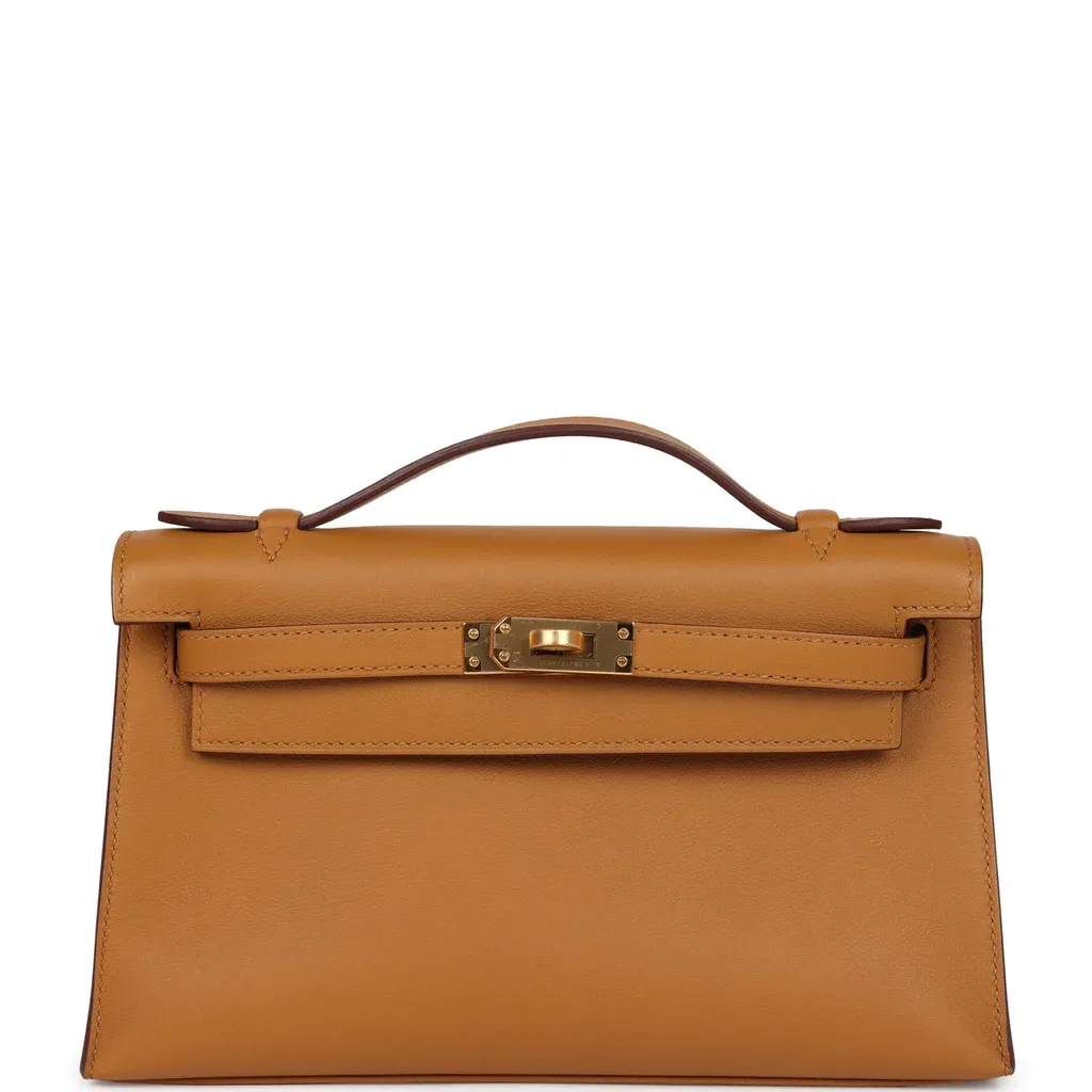 Hermès Kelly Pochette Sesame Swift Gold Hardware
