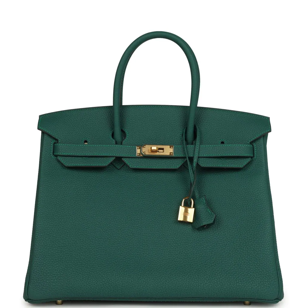 Hermès Birkin 35 Malachite Togo Gold Hardware