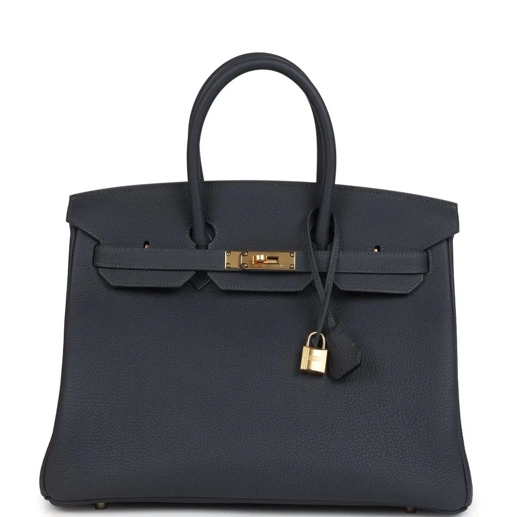 Hermès Birkin 35 Ardoise Togo Gold Hardware
