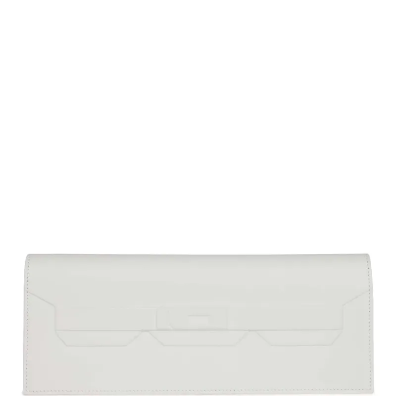 Hermès Shadow Kelly Cut New White Swift