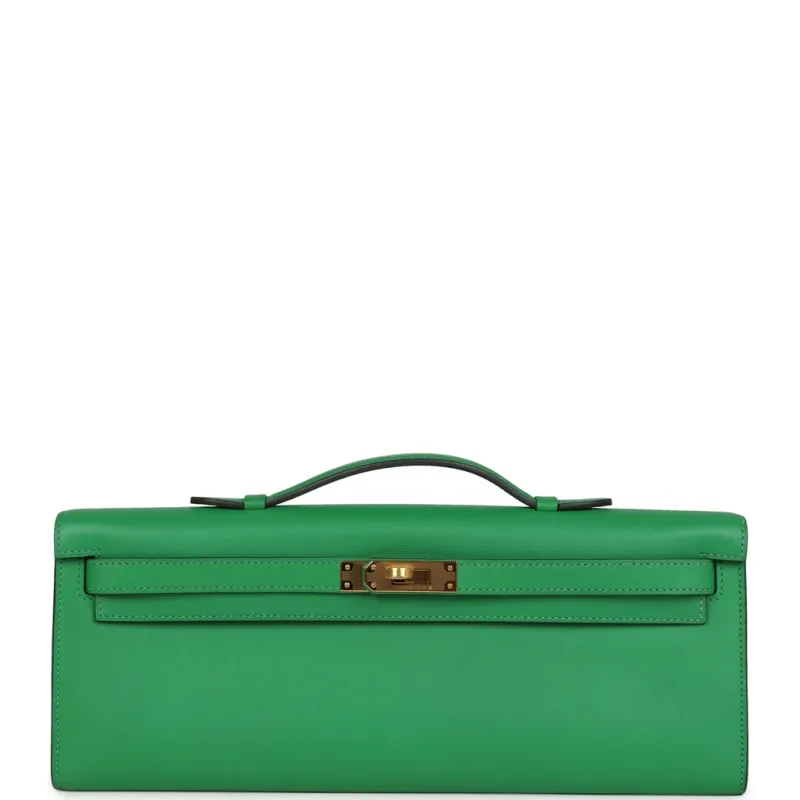Hermès Kelly Cut Bambou Swift Gold Hardware