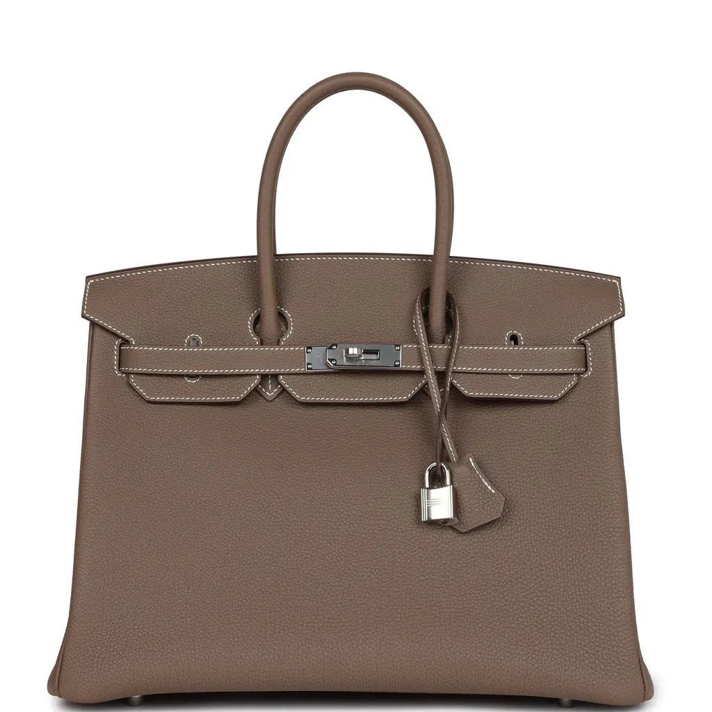 Hermès Birkin 35 Etoupe Togo Palladium Hardware