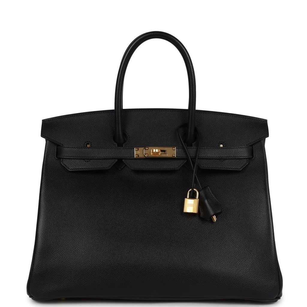 Hermès Birkin 35 Black Epsom Gold Hardware