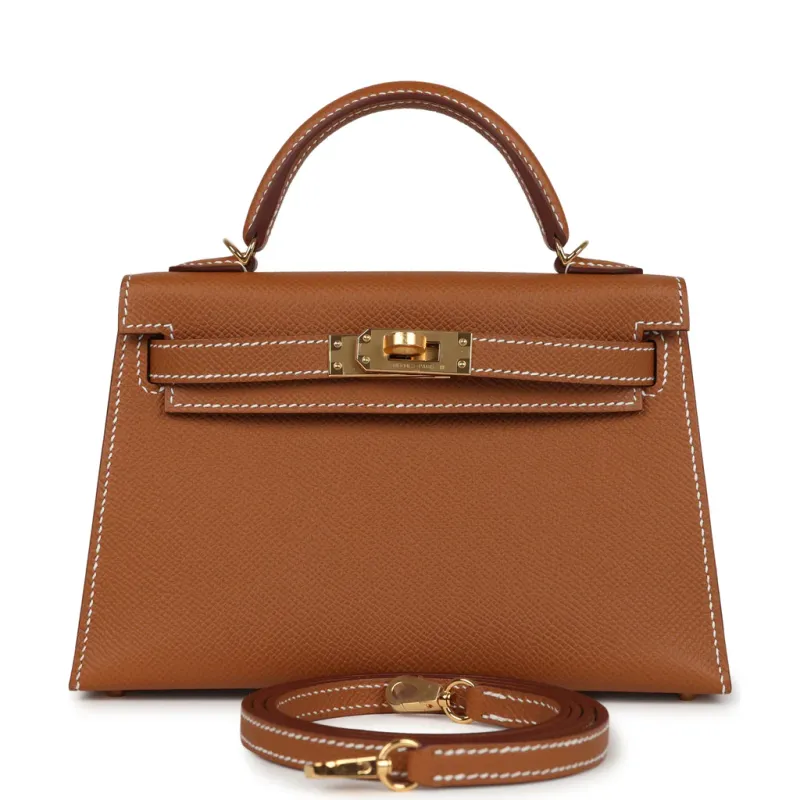 Hermès Kelly Sellier 20 Gold Epsom Gold Hardware