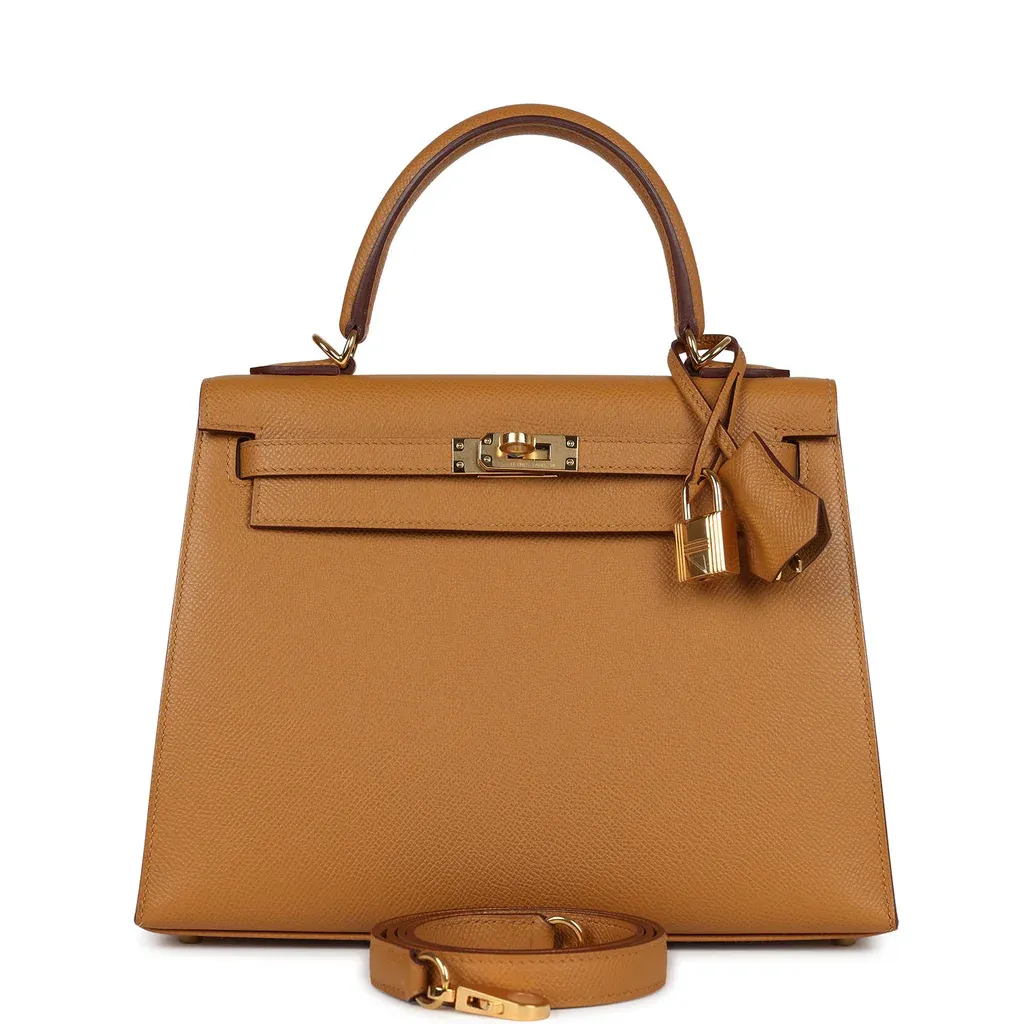 Hermès Kelly Sellier 25 Sesame Epsom Gold Hardware