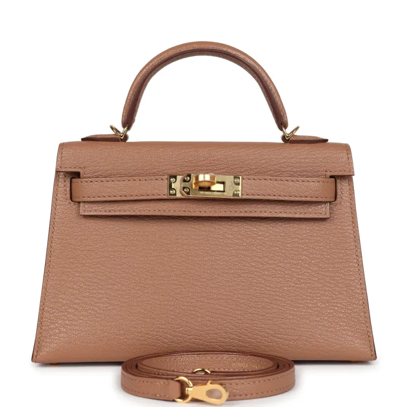 Hermès Kelly Sellier 20 Quebracho Chevre Gold Hardware