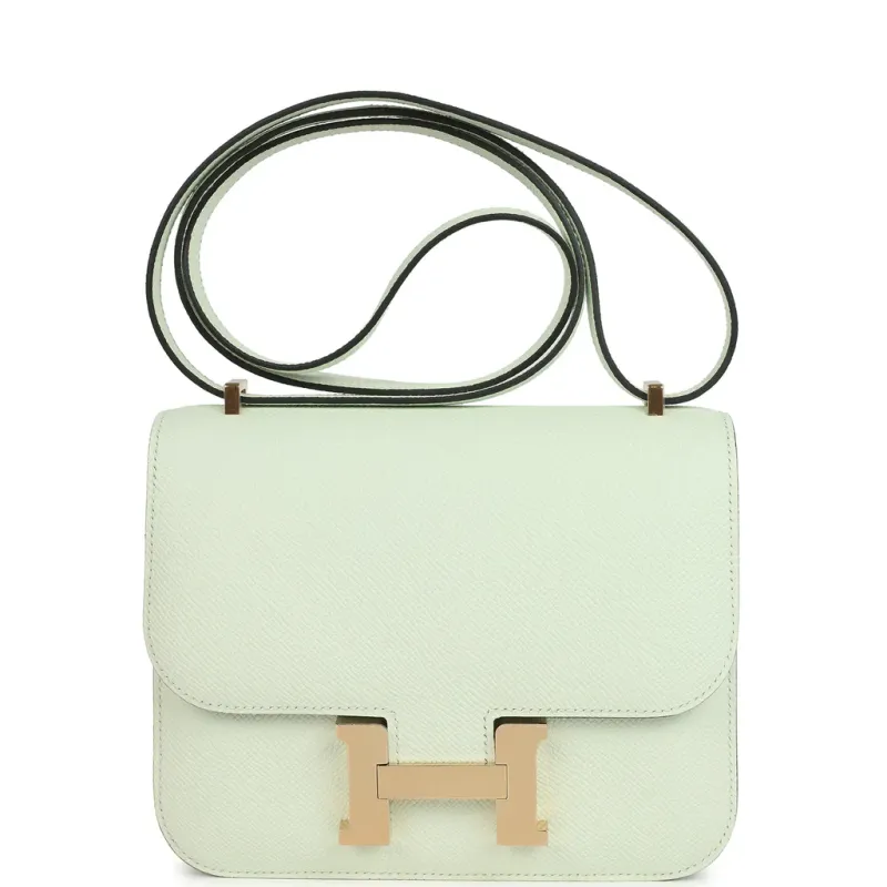 Hermès Constance 1-18 Vert Fizz Epsom Permabrass Hardware