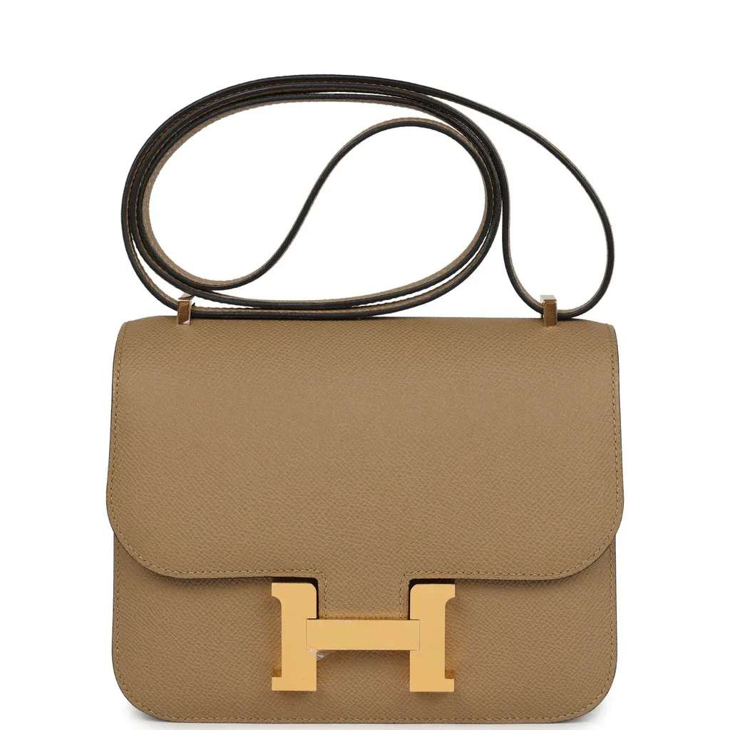 Hermès Constance 18 Poussiere Epsom Gold Hardware