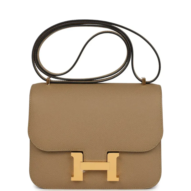 Hermès Constance 18 Poussiere Epsom Gold Hardware