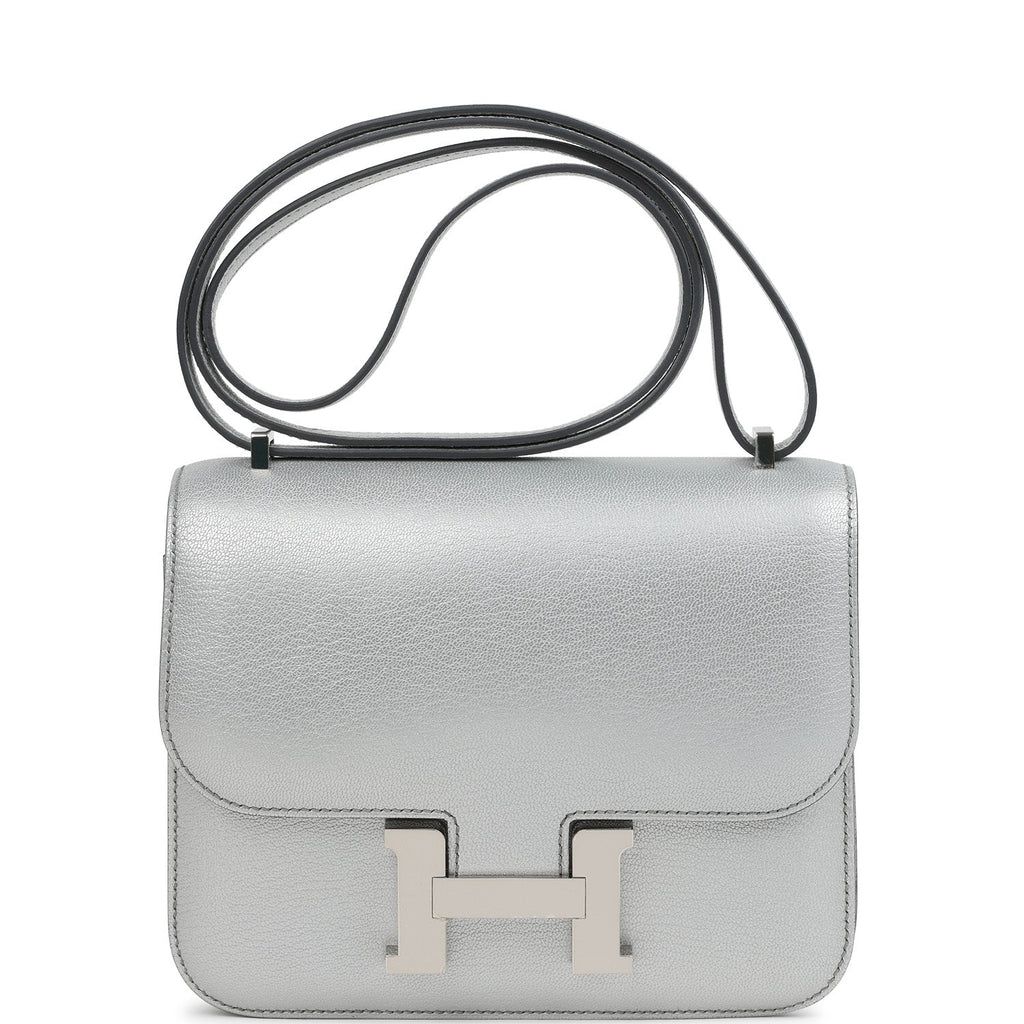 Hermès Constance 18 Argent Chevre Chamkilight Palladium Hardware