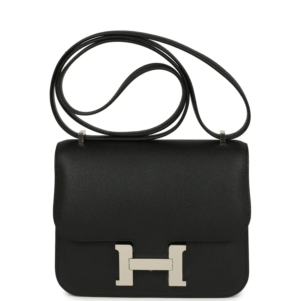 Hermès Constance 1-18 Black Epsom Palladium Hardware
