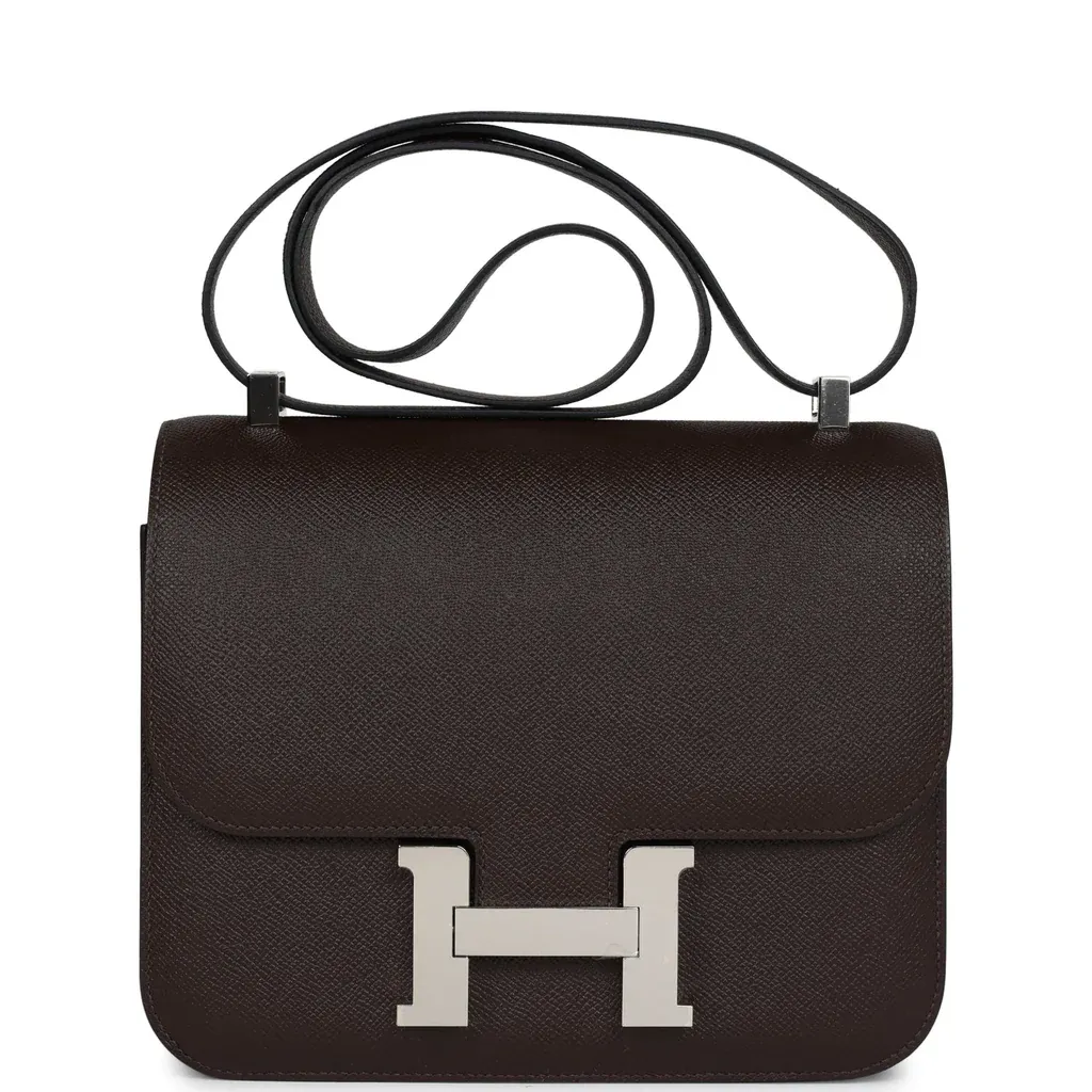 Hermès Constance 24 Chocolate Epsom Palladium Hardware