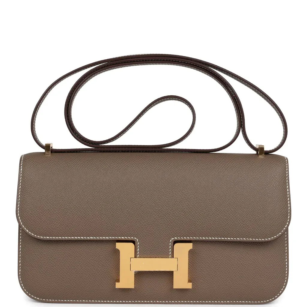Hermès Constance Elan Etoupe Epsom Gold Hardware