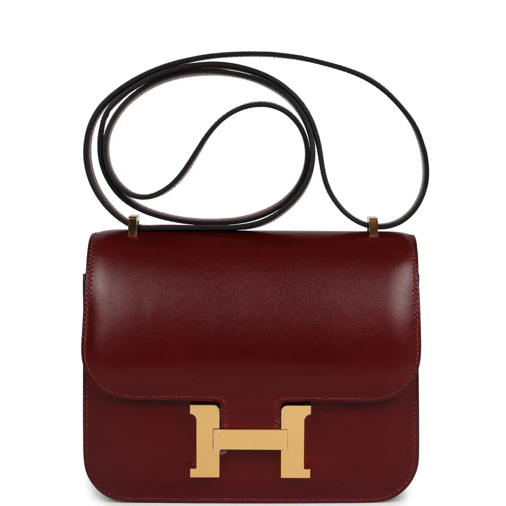 Hermès Constance 1-18 Rouge H Box Gold Hardware