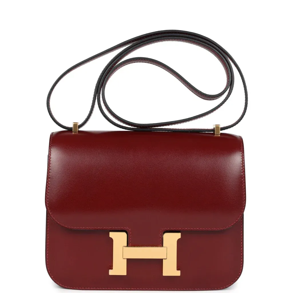 Hermès Constance 18 Rouge H Box Gold Hardware