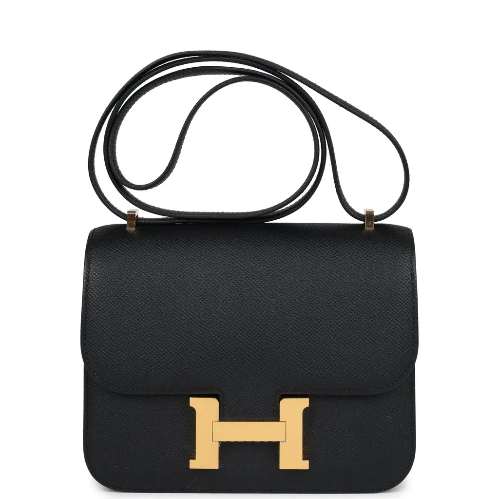 Hermès Constance 18 Black Epsom Gold Hardware