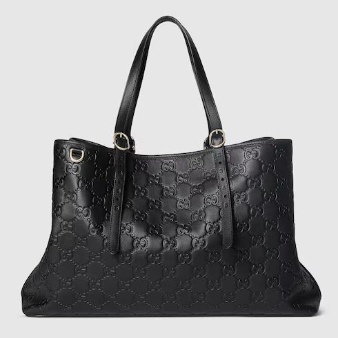 GG Emblem large tote bag