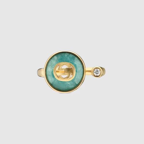Gucci Interlocking 18k ring