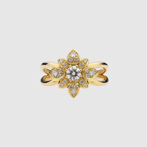 Gucci Flora diamond 18k ring