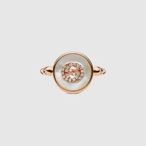 Gucci Interlocking diamond 18k ring