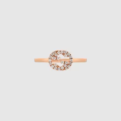 Gucci Interlocking diamond 18k ring
