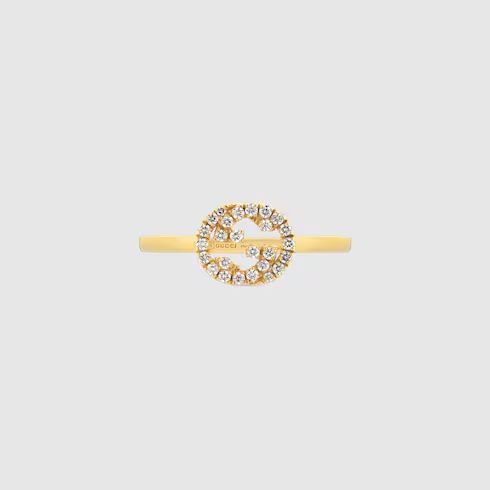 Gucci Interlocking diamond 18k ring