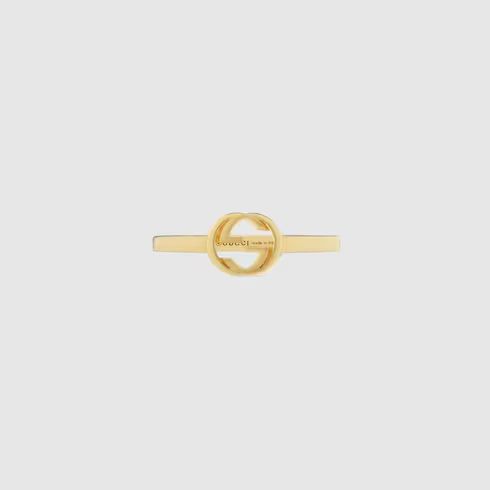 Gucci Interlocking 18k ring