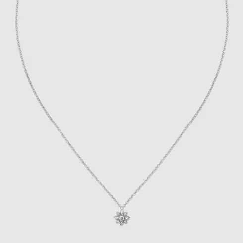 Gucci Flora 18k chain necklace
