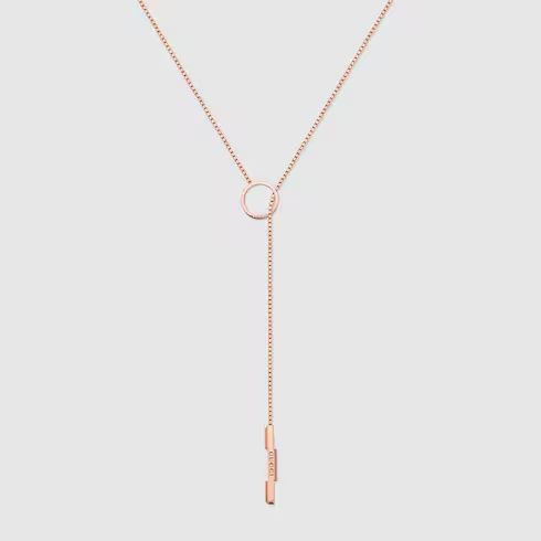 Gucci Link to Love 18k lariat necklace