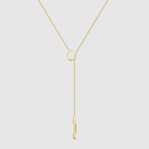 Gucci Link to Love 18k lariat necklace