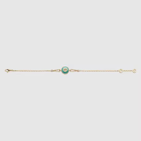 Gucci Interlocking 18k chain bracelet