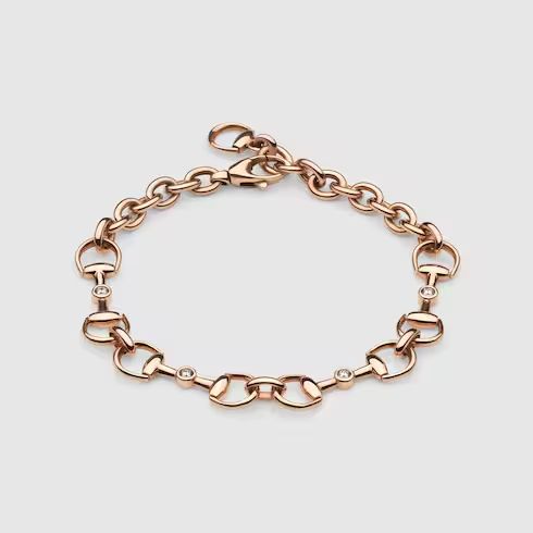 Gucci Horsebit diamond 18k bracelet