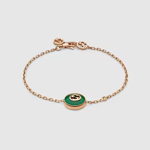 Gucci Interlocking 18k chain bracelet