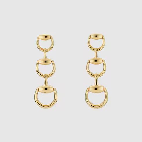 Gucci Horsebit 18k drop earrings
