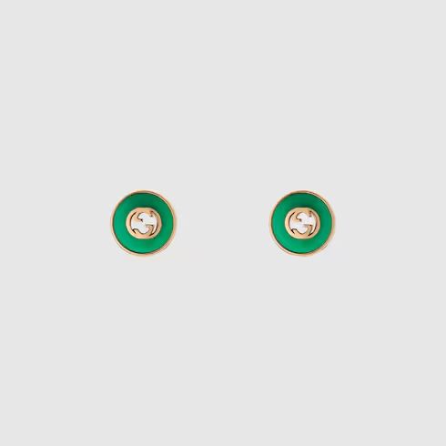 Gucci Interlocking 18k stud earrings