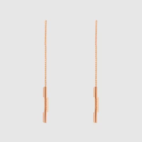 Gucci Link to Love 18k chain earrings