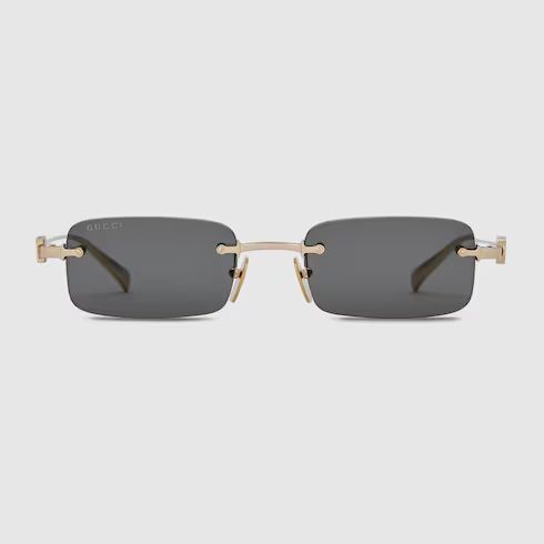 Rectangular frame sunglasses