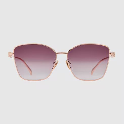 Low nose bridge fit butterfly sunglasses